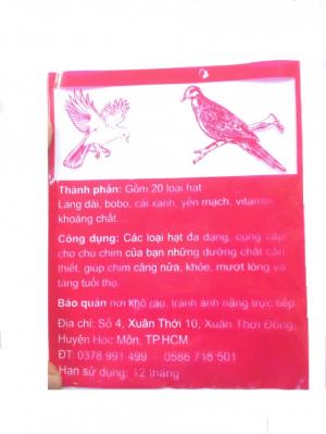 Ngũ cốc - hạt trộn cho chim cu gáy