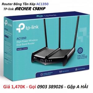 Router TP-link Archer C58HP AC1350 băng tần kép thu phát Internet cực mạnh