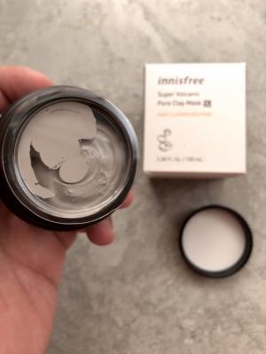 Mặt nạ tro núi lửa Innisfree Super Volcanic Pore Clay Mask 2X xách tay Hàn Qu