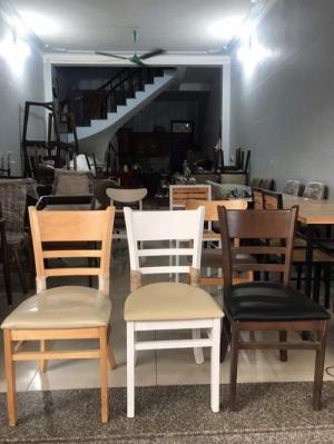 Ghế gỗ capin bọc nệm simili giá rẻ