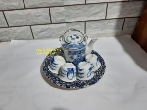 Bộ bình trà xanh nhỏ 8*12 cm