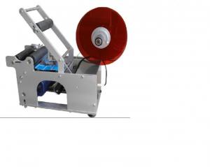 Máy dán nhãn trong suốt chai tròn bán tự động MT50, máy dán nhãn hủ yến/chai mỹ phẩm
