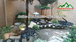 Địa chỉ cung cấp Đá cuội đen trang trí sân vườn giá rẻ