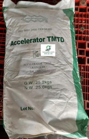 Tetramethyl thiuram disulphide (TMTD) (bán nguyên bao, giá kg)
