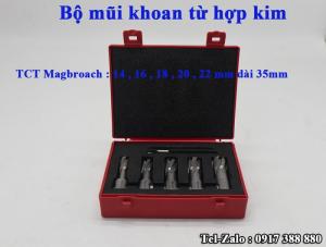 Bộ combo mũi khoan từ hợp kim TCT magbroach Anh Quốc