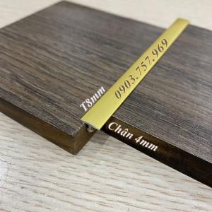 Nẹp t8 vàng mờ