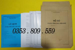 Hồ sơ cán bộ công chức, viên chức giá sỉ