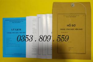 Hồ sơ cán bộ công chức, viên chức giá sỉ