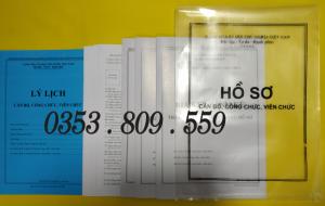 Hồ sơ cán bộ công chức, viên chức giá sỉ