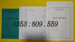 Viên chức hồ sơ theo thông tư 07/2019
