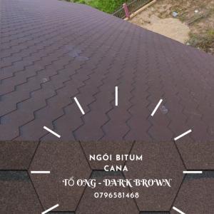 Ngói bitum CANA – Kiểu dáng tổ ong
Màu sắc: Dark Brown
Kích thước tấm: 320 x 1000mm
Khoảng lộ thiên (hữu dụng): 137mm
Quy cách đóng gói: 22 tấm/gói
Diện tích phủ bề mặt mỗi gói:
Trọng lượng đóng gói: 23Kg/gói