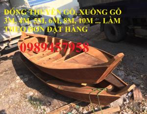 Nhận đóng thuyền gỗ 4m, 5m, 6m, làm xuồng gỗ theo đơn đặt hàng