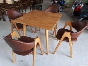 Ghế gỗ có nệm giá rẻ tại xưởng sản xuất..