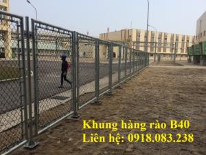 Lắp đặt khung hàng rào lưới thép B20, B30, B40,...