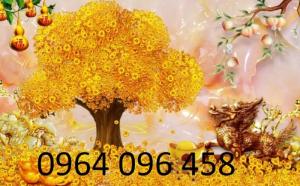 Tranh 3d cây tiền - 65VB