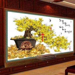 Tranh cây mai vàng - 09VB