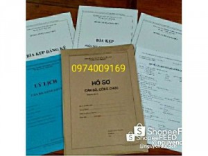 Hồ sơ cán bộ công chức/ hồ sơ công chức