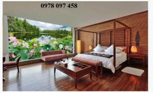 Tranh nội thất phòng ngủ - tranh gạch 3D