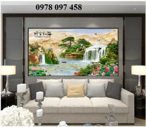 Tranh nội thất phòng làm việc- tranh gạch 3d