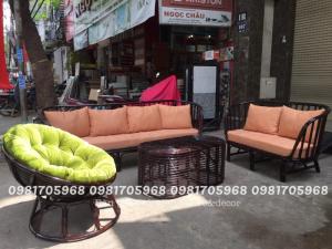 Sofa mây tự nhiên, sofa mây tre, sofa mây thật