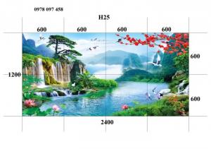 Nghệ thuật làm đẹp căn phòng - tranh gạch