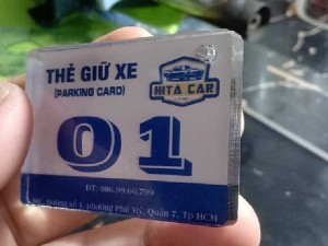Thẻ xe mica cấp giá ưu đãi 10k