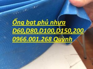 Ống bạt cốt dù phủ nhựa, ống bạt xanh xả bùn D50, D65, D80, D100, D150, D200, D220