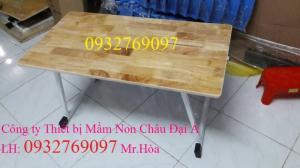 Bàn ghế ghỗ mầm non giá ưu đãi