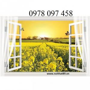 Tranh hoa - tranh cửa sổ