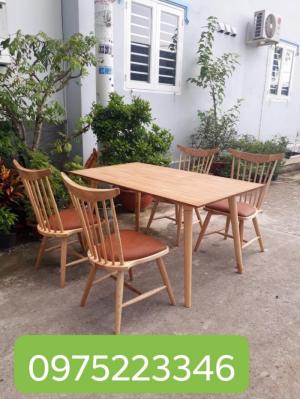 Bộ bàn ghế gỗ 7 xong có nệm giá bán tại xưởng