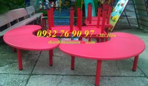 Bàn bán nguyệt nhập khẩu giá rẻ