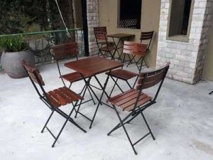 Thanh lý bộ bàn ghế xếp ngoài trời