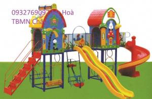 Cầu trượt gỗ cho bé, cầu trượt xích đu đẹp