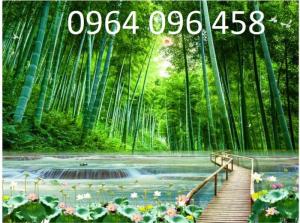 Tranh gạch men 3d tre trúc - 78VB