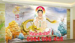 Mẫu tranh gạch 3d hình phật -09KL