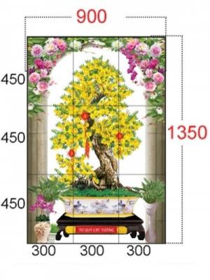 Tranh 3d cây mai kim tuyến - 45VN