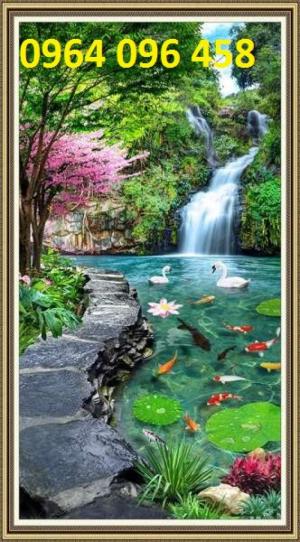 Tranh 3d trang trí phòng khách sang trọng - 78VB