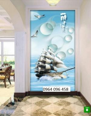 Tranh 3d trang trí phòng khách sang trọng - 78VB