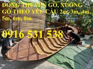 Đóng Xuồng gỗ, xuồng gỗ ba lá, xuồng gỗ 3m, 4m, 5m