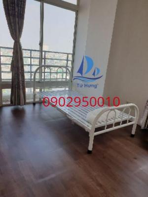Giường sắt Phố Núi 1mx2m giường sắt đơn giản