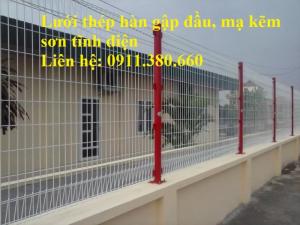 Hàng rào lưới thép gập đầu D4, D5, D6,... mạ kẽm sơn tĩnh điện