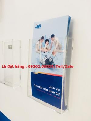Kệ mica treo tường 1 ngăn checklist- kệ mica treo tường A4