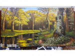 Tranh sơn dầu Mùa thu vàng