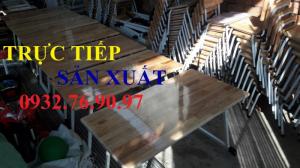 Bàn ghế gỗ su dành cho trường học