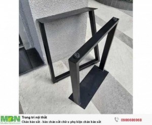 Chân bàn sắt - bàn chân sắt chữ u phụ kiện chân bàn sắt