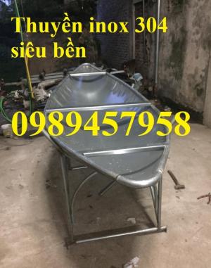 Thuyền inox chèo tay, thuyền hái sen, thuyền inox giá rẻ