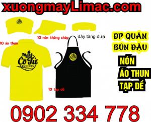 xưởng may đồng phục quán bún đậu mắm tôm