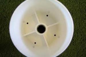 Bộ lỗ golf nhựa, cột cờ golf, lá cờ golf vải có trục nhựa