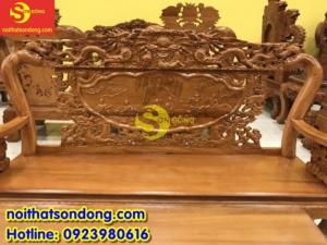 Bộ bàn ghế chạm rồng bát tiên gỗ cao cấp tay 8 – BBG1912 - mẫu chạm đẹp - giá