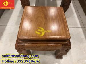 Bộ bàn ghế chạm rồng bát tiên gỗ cao cấp tay 8 – BBG1912 - mẫu chạm đẹp - giá